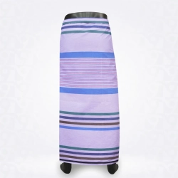 White  Beetle Green Tufts Blue Ring Cotton Lungi